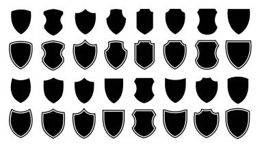 Kalkan simgesi ayarlandı. Düz koruma işareti.