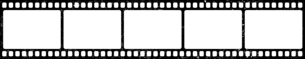 Grunge Tiras Película Retro Cine Vector Película — Archivo Imágenes Vectoriales