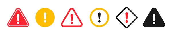 Caution Signs Symbols Danger Warning Signs — Stock Vector