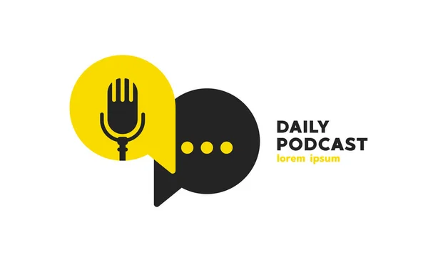 Podcast Radio Logo Icon Vector Illustration Royalty Free Stock Illustrations