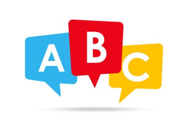 İngilizce okulu logosu ABC simgesi