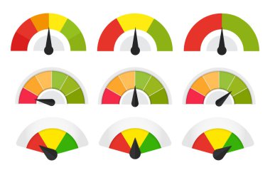 Müşteri sayacı. Farklı duygular müşteri hizmetleri yönetimi. Vektör düz resimleme