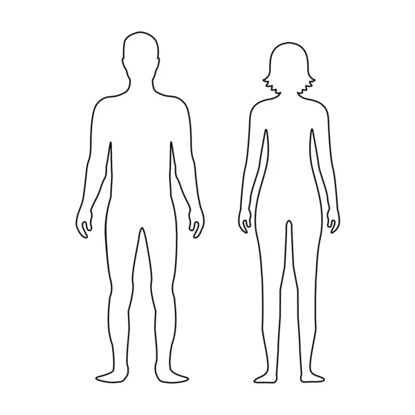 실루엣 템플릿입니다 의학용 실루엣 아이콘 — 스톡 벡터