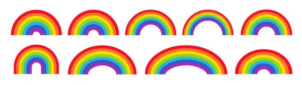 Vector Illustratie Van Regenboog Icoon — Stockvector