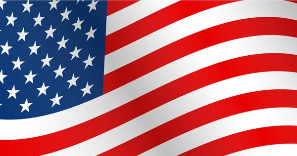 Bandeira Dos Estados Unidos Ilustração Vetorial — Vetor de Stock