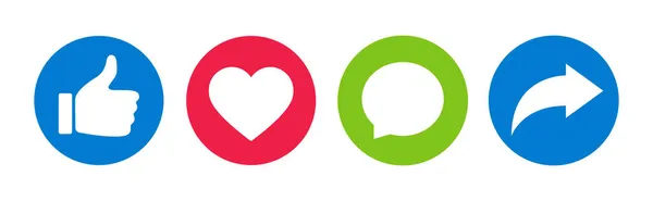 Repost Corazón Como Icono Social — Vector de stock