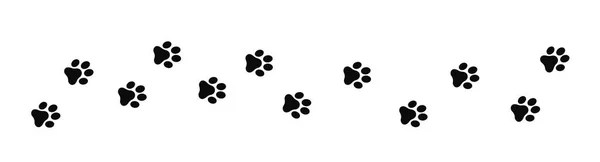 Εικονίδιο Διανύσματος Αποτυπώματος Ποδιού Σκύλου Και Γάτας — Διανυσματικό Αρχείο