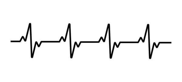 Heart Cardiogram Line Vector Illustration Royalty Free Stock Vectors