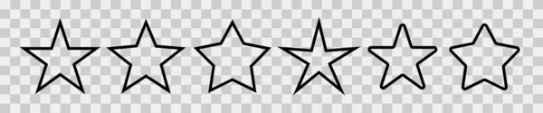 Зоряний Набір Значок Векторні Ілюстрації — стоковий вектор