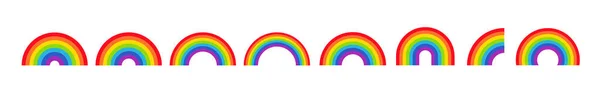 デザインの背景のベクトル図虹色のセット — ストックベクタ