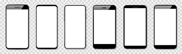 Smart Phone Vectoron Transparante Achtergrond — Stockvector