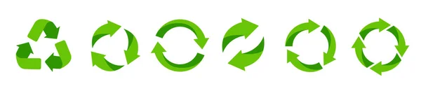 Recycling Symbol Recycle Vektor Symbole Vektorillustration — Stockvektor