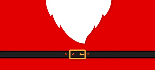 Santa Message Banner Background Vector Santa Beard — Stock Vector