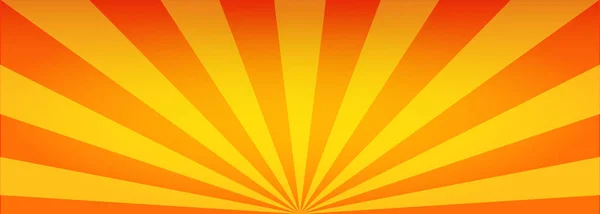 Vector Sunburst Rayos Sol Fondo Amarillo — Vector de stock