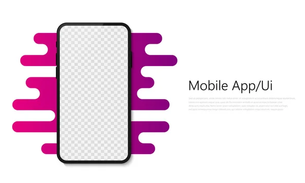 Modélisation Smartphone Mode Téléphones Mobiles Modèle Infographie Présentation Illustration Vectorielle Graphismes Vectoriels