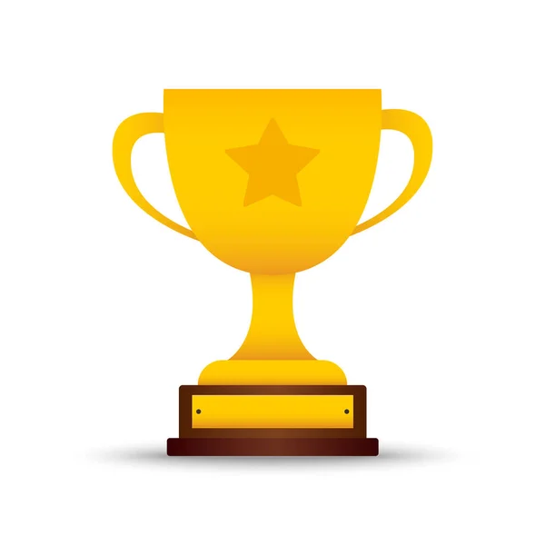 Winner Trophy Icon Vector Symbol Victory Sports Event — Stock Vector