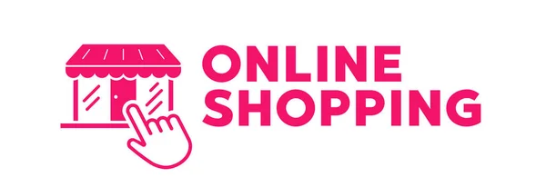 Logo Dello Shopping Online Illustrazione Vettoriale — Vettoriale Stock