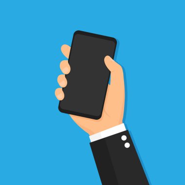 Telefon ikonu. Vektör düz resimleme.