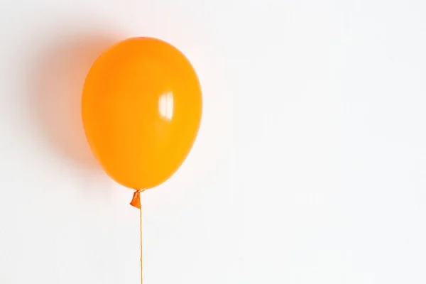 Orange Balloon Orange Festive Joyful Balloon String — Stock Photo, Image