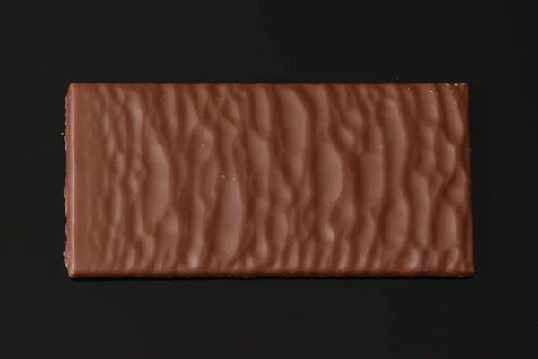 Milk Chocolate Coconut Filling Black Background Milk Chocolate — Fotografia de Stock