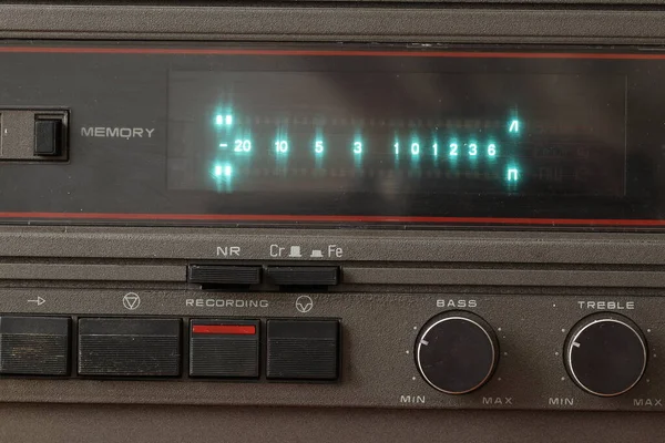 Oude Muziekcassetterecorder Cassette Recorder — Stockfoto
