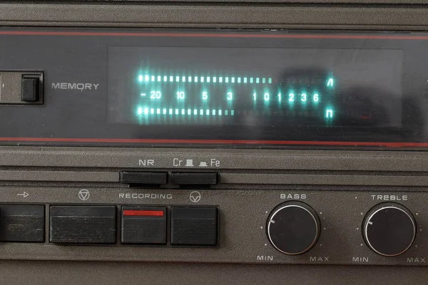 Old Musical Cassette Recorder Cassette Recorder — 图库照片