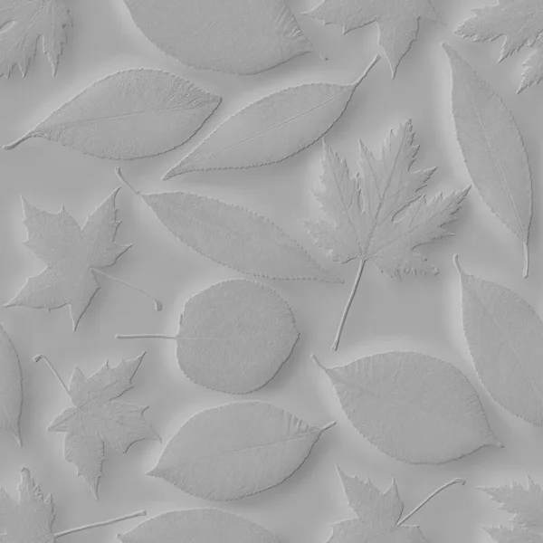 Image Seamless Gray Texture Autumn Leaves Render — Stock Photo, Image