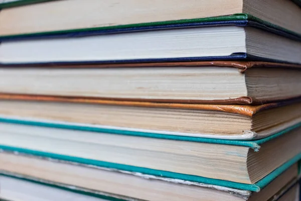 Old printed books. Edges of old books.