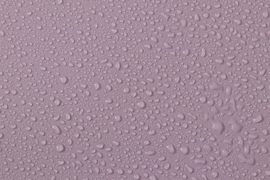 Water droplets on a colored texture. Decorative texture with water drops.