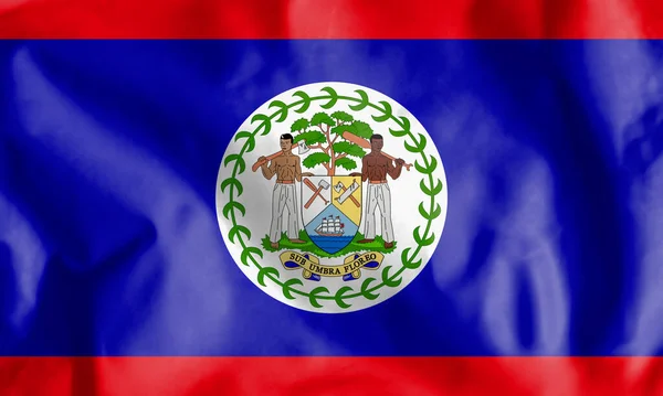 Bandeira Estado Belize Belize Estado América Central — Fotografia de Stock