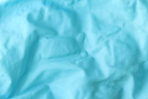 Kék Gyűrött Gumilufi Textúrája Gyűrött Gumi Gyermek Léggömbből — Stock Fotó