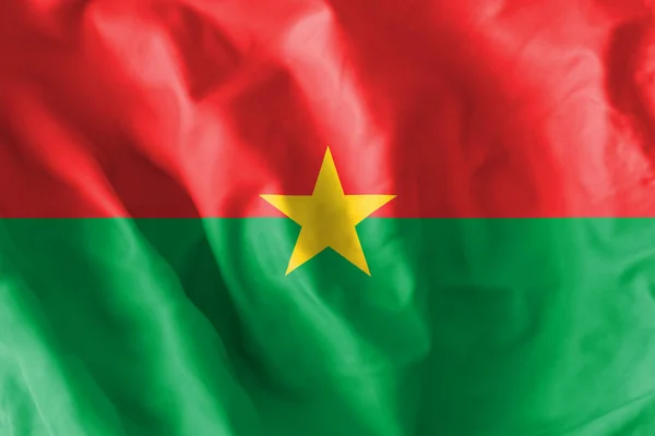 Bandeira Estado Burkina Faso Bandeira País Dos Símbolos Estado Uma — Fotografia de Stock