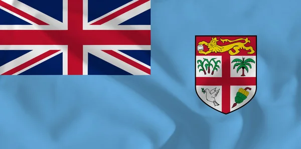 Fidžijská Vlajka Stát Fidžijská Národní Vlajka — Stock fotografie