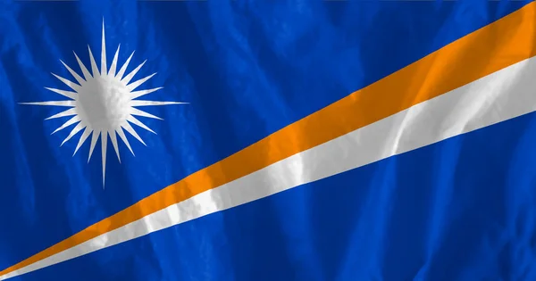 Σημαία Των Νήσων Μάρσαλ Σημαία Της Δημοκρατίας Των Νήσων Μάρσαλ — Φωτογραφία Αρχείου