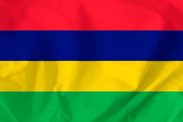 Flaga Mauritiusu Krajowa Bandera Państwa Mauritiusu — Zdjęcie stockowe