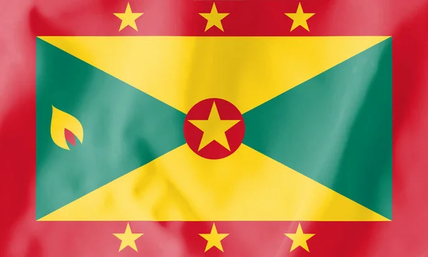 Bandeira Granada Cores Principais Bandeira Granada São Vermelho Amarelo Verde — Fotografia de Stock