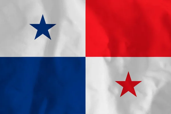Panamas Flagga Blå Och Röda Färgerna Representerar Konservativa Och Liberala — Stockfoto
