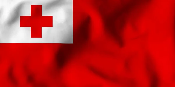 Vlag Van Tonga Staatsvlag Van Het Koninkrijk Tonga — Stockfoto
