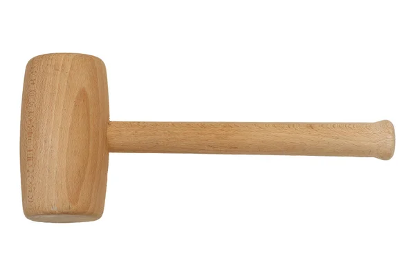 木槌工具 浅色背景的木制铁锤 — 图库照片
