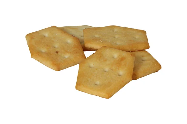 Sušenky Cracker Světlém Pozadí Solené Sušenky Cibulí — Stock fotografie