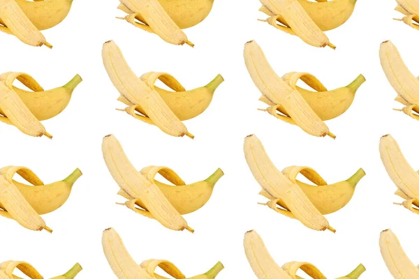 Modello Banana Gialla Banane Modello Senza Cuciture — Foto Stock