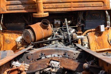 Destroyed russian equipment is now scrap metal. During the battle, russian military equipment was destroyed by the Ukrainian army.