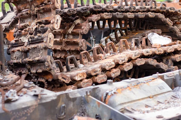 Destroyed Russian Equipment Now Scrap Metal Battle Russian Military Equipment —  Fotos de Stock