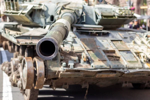 Destroyed Russian Equipment Now Scrap Metal Battle Russian Military Equipment — Foto Stock