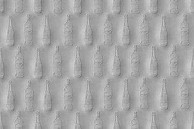 3d image of a gray seamless pattern. 3D rendering of the background from the subject. Wall panel.