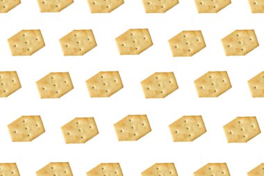 Seamless pattern from cookies. Decorative background from cookies.