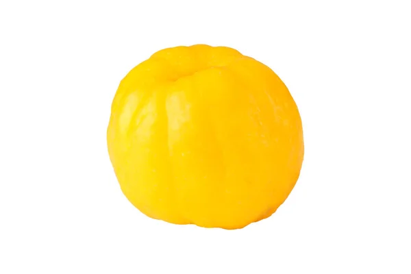 Yellow Pumpkin Yellow Pumpkin Light Background — Fotografia de Stock