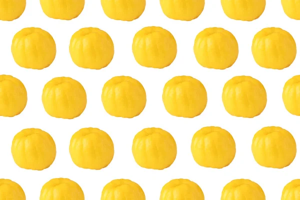 Pumpkin seamless pattern. Decorative background of yellow pumpkin.