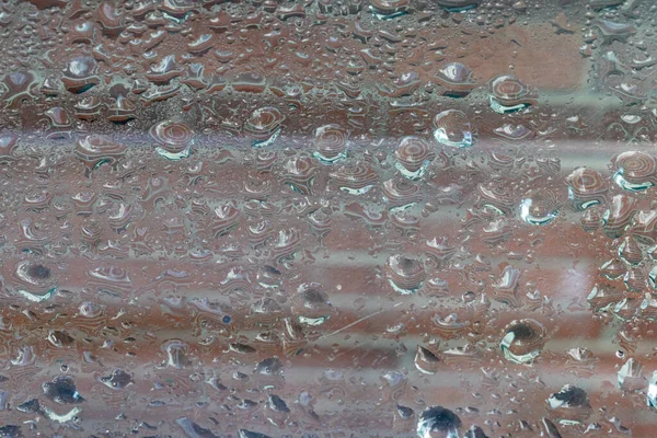 Вода Склі Краплі Води Склі Після Дощу — стокове фото