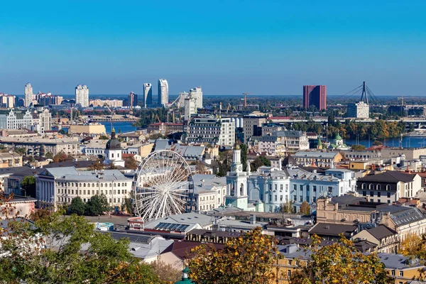 Landschaft Der Stadt Blick Auf Die Stadtlandschaft Vom Flug Eines — Stockfoto